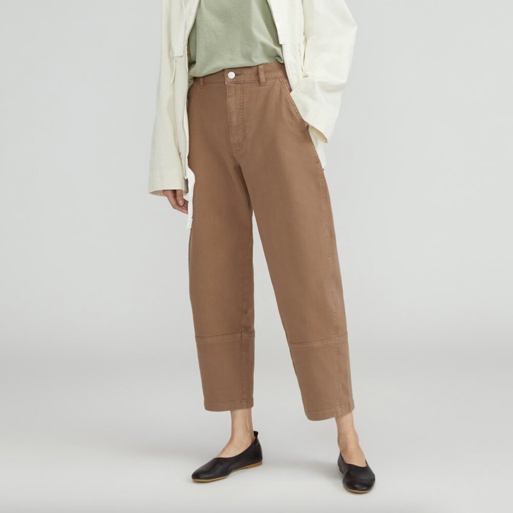 Everlane The Utility Barrel Pant in Toasted Coconut